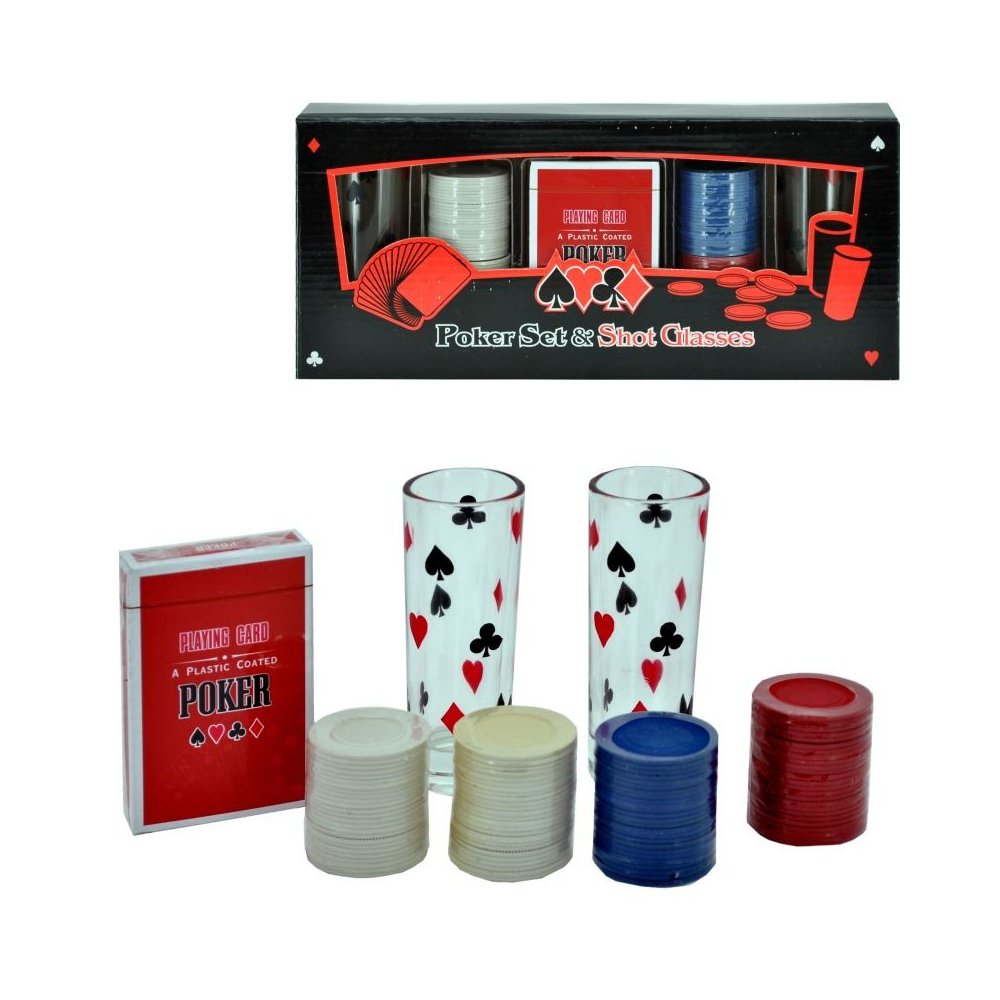 Poker set + poháriky